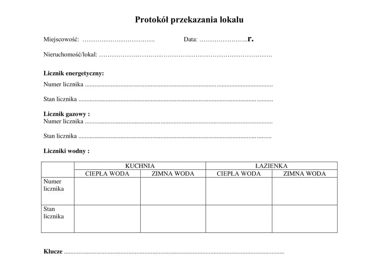 protokół zdawczo odbiorczy mieszkania zdjęcia